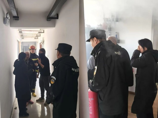【武汉昌安】仅用5分钟 武汉昌安保安队临危不乱扑灭初期火情 3.jpg